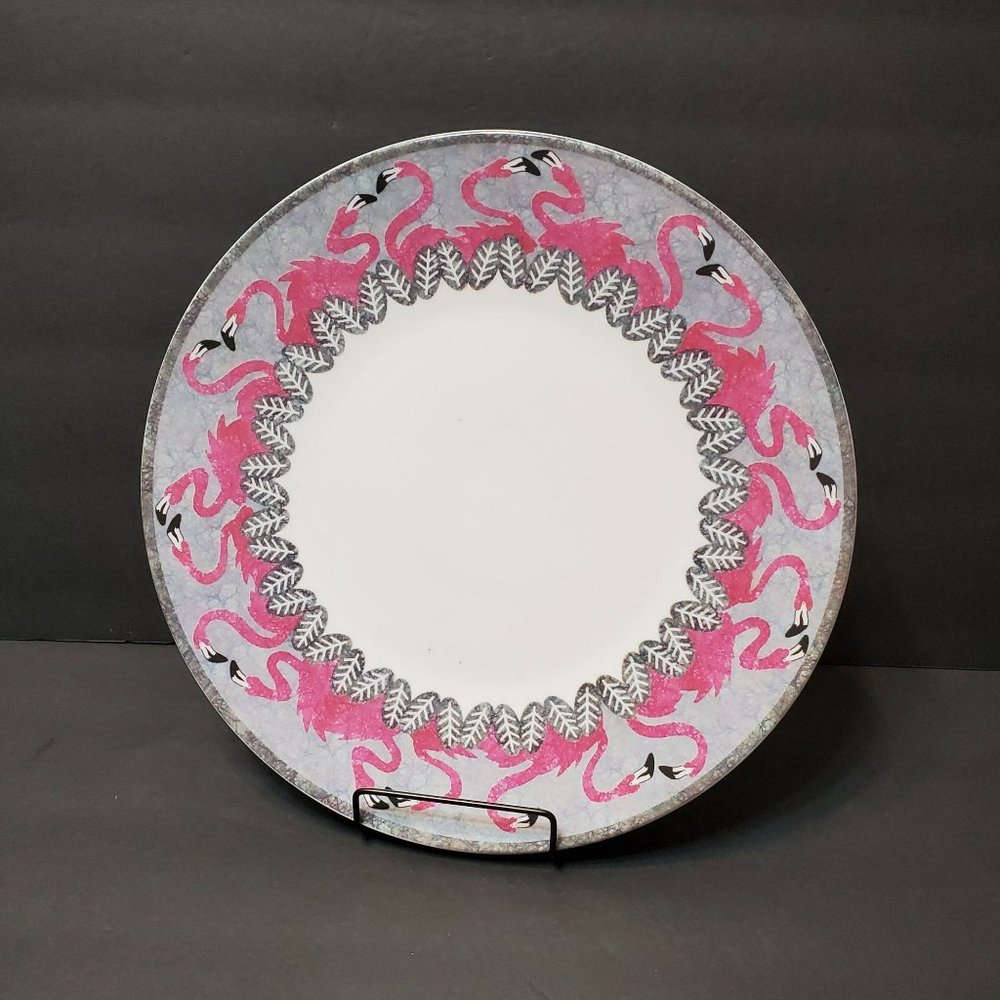 Vintage Pink Flamingos Platter, San Diego Zoo, Jill Gotschalk, Wild Animal Park